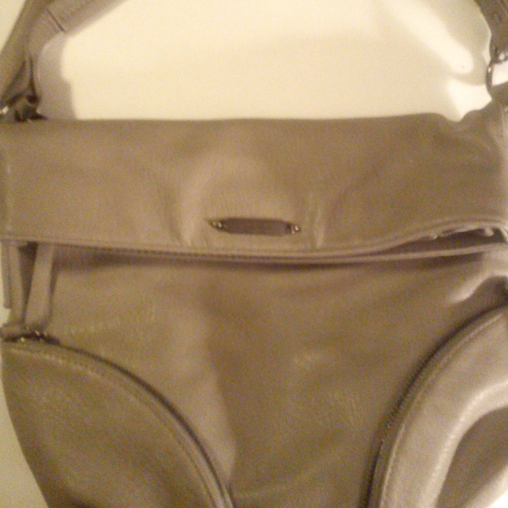 Nicole Miller Grey Leather Handbag *MAKE AN OFFER*